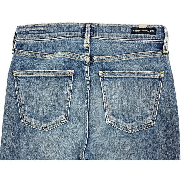 Citizens of Humanity Rocket High-Rise Jeans Size 26" Pearl Hems Stretch USA COH - Picture 6 of 12